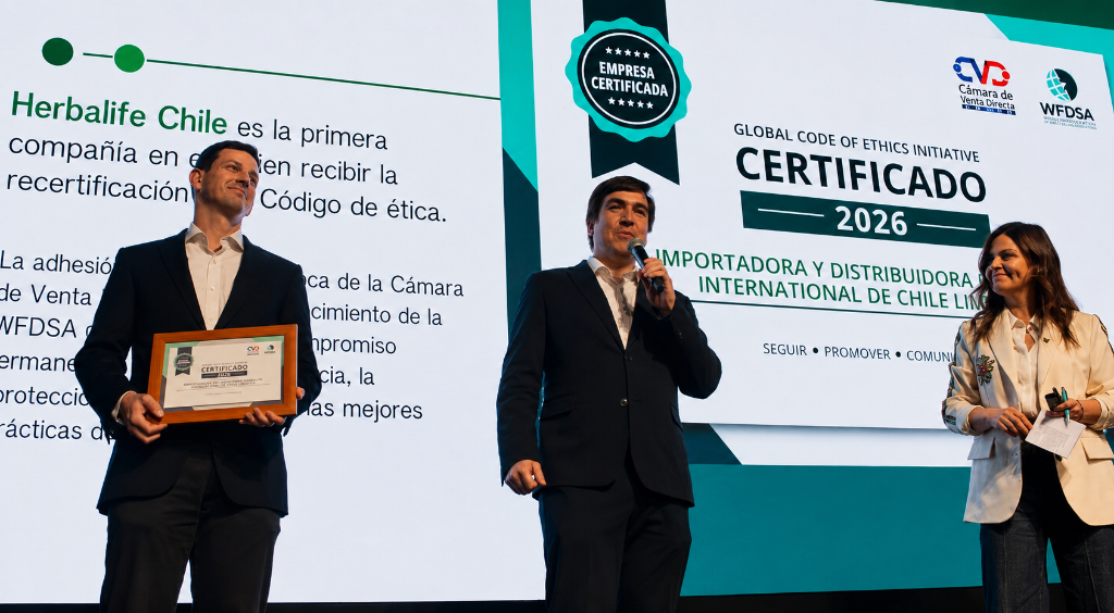 Herbalife se convierte en la primera empresa en Chile en recertificar sus estándares de ética corporativa